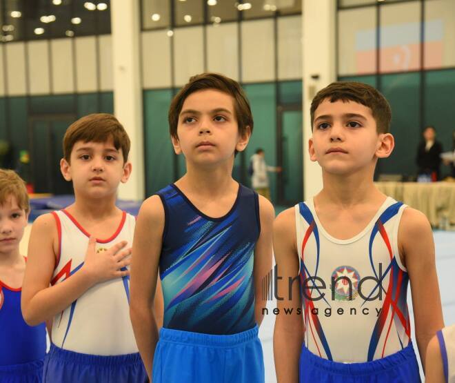 Milli Gimnastika Arenasında batut gimnastikası tamblinq üzrə ölkə çempionatı və Bakı birinciliyi start götürüb Azərbaycan Bakı 14 Fevral 2025      
